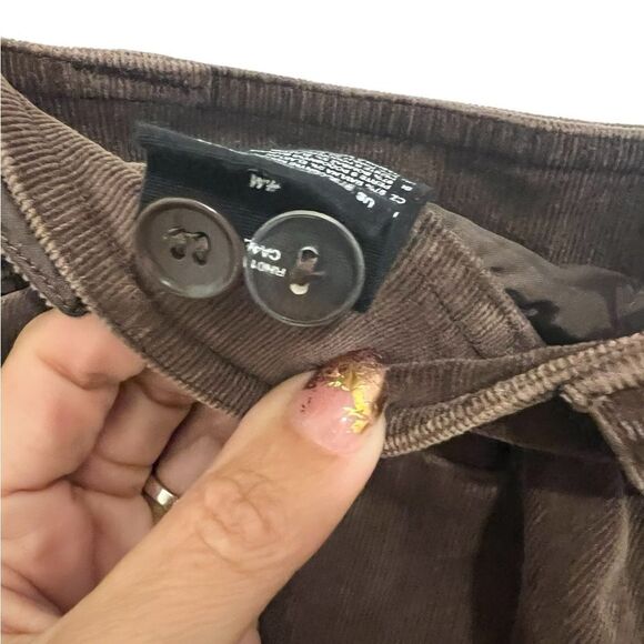 Wide leg capri cuffed corduroys - Picture 4 of 5